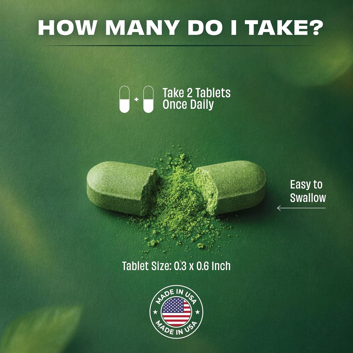 Pomona Wellness Super Greens Supplement: Organic Superfood Tablets for Digestive Health & Natural Energy, 60 Tablets - görsel 3