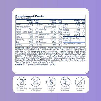 One A Day Women's Menopause Multivitamin with Soya Isoflavones, 50 Tablets