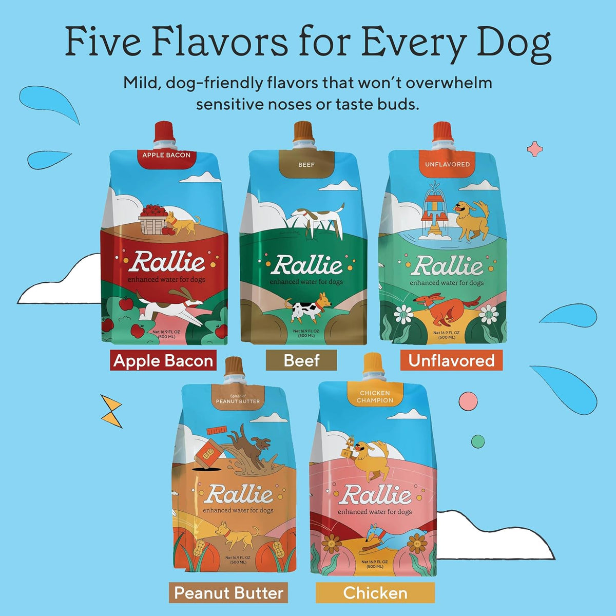 Rallie Apple Bacon Flavoured Hydrogen Water for Dogs with Electrolytes Glucosamine and B Vitamins, 500ml 6 Pack - görsel 8