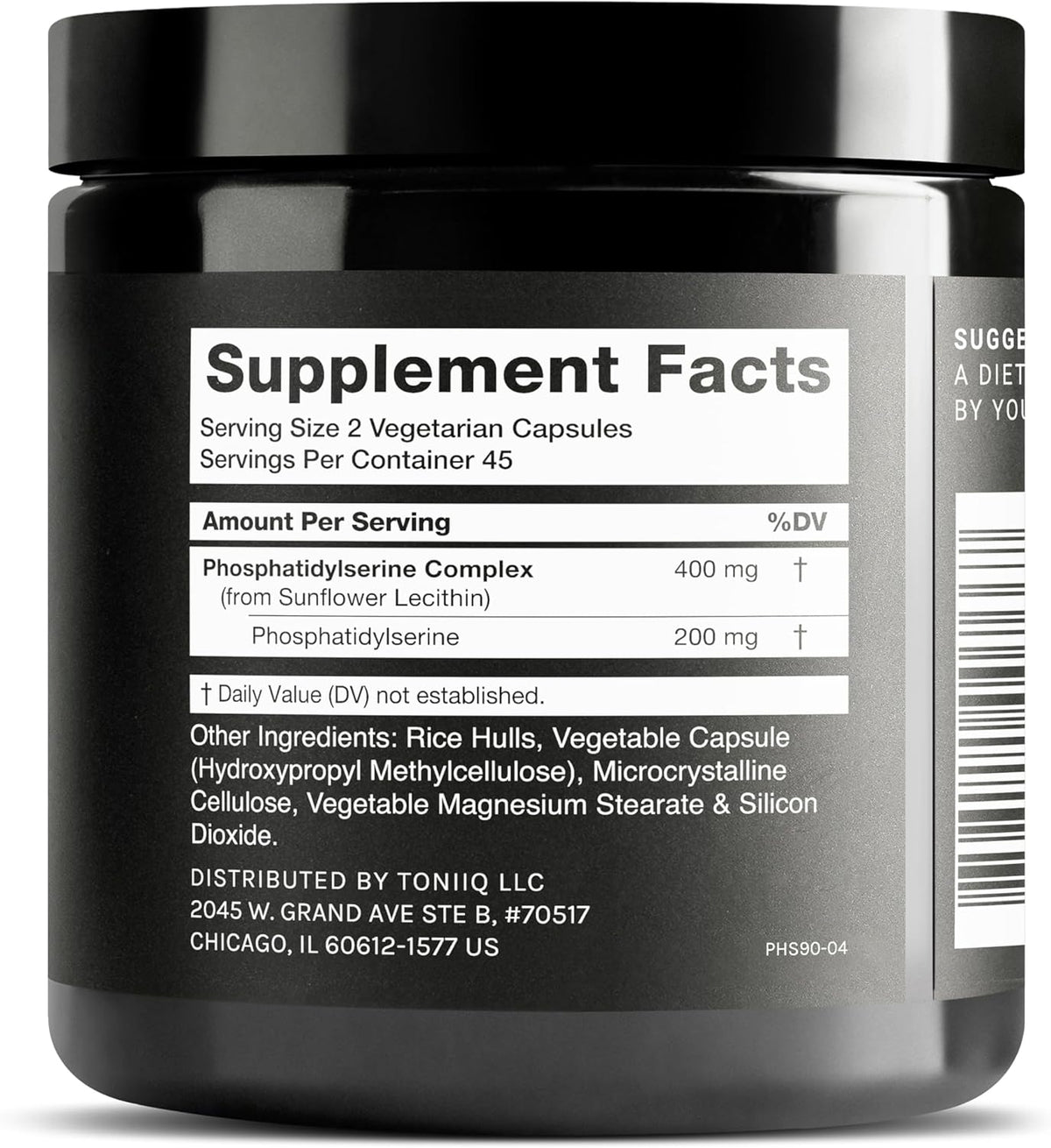Toniiq Phosphatidylserine - 400mg Formula - 50% Purity - Soya Free - 90 Veggie Capsules - görsel 2