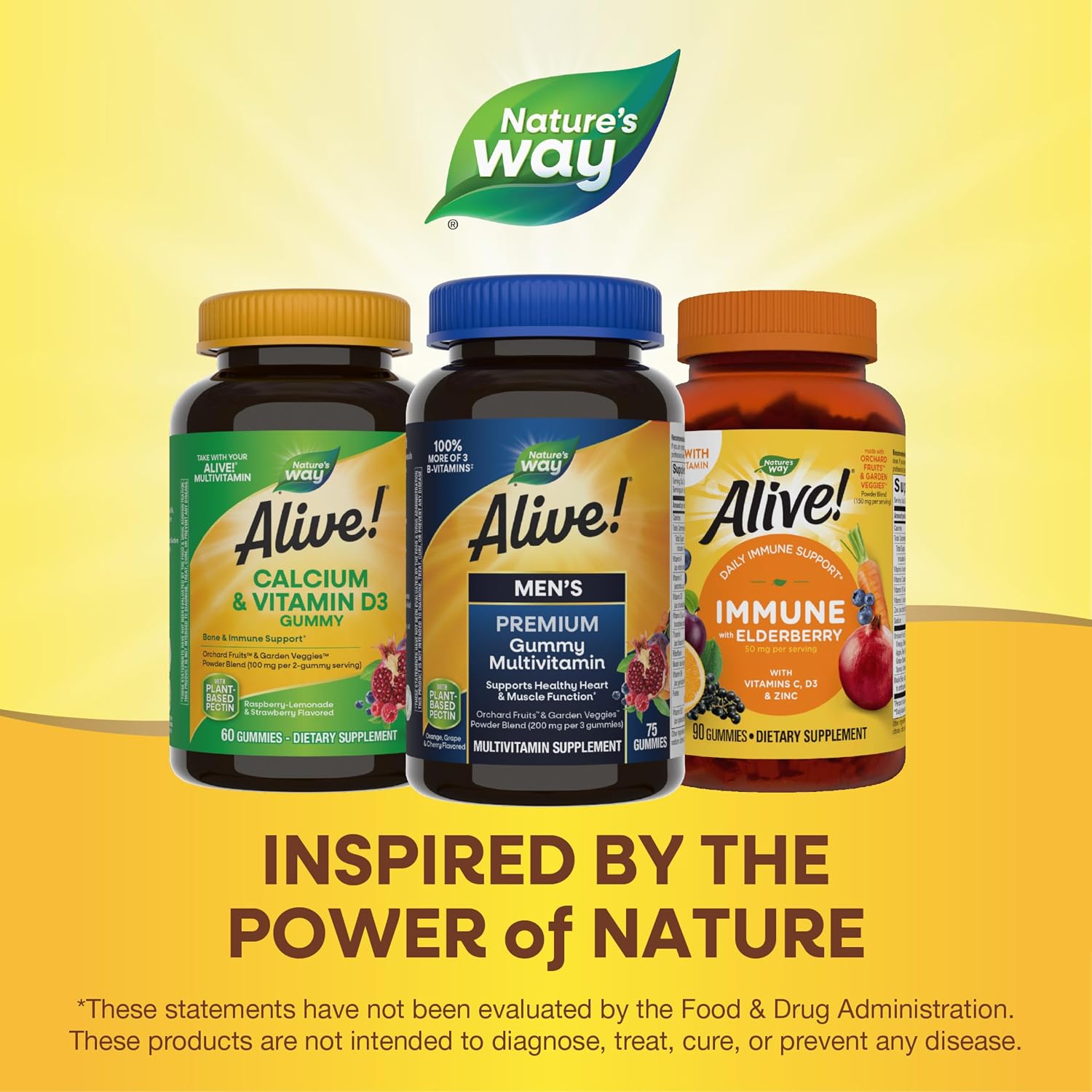 Nature's Way Alive! Men's Premium Gummy Multivitamin – 75 Gummies - görsel 6