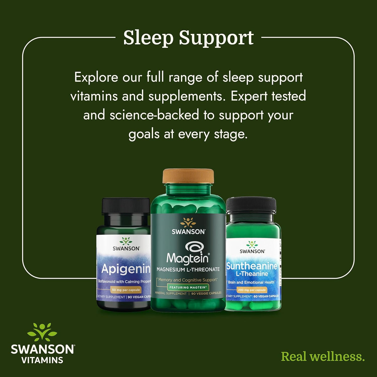 Swanson Apigenin 50 mg – Sleep and Relaxation Supplement – 90 Capsules - görsel 6