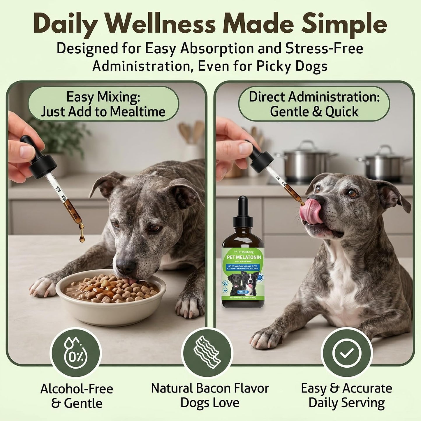 Pet Wellbeing Pet Melatonin for Dogs – Veterinary-Formulated Sleep Support, 118 ml - görsel 7