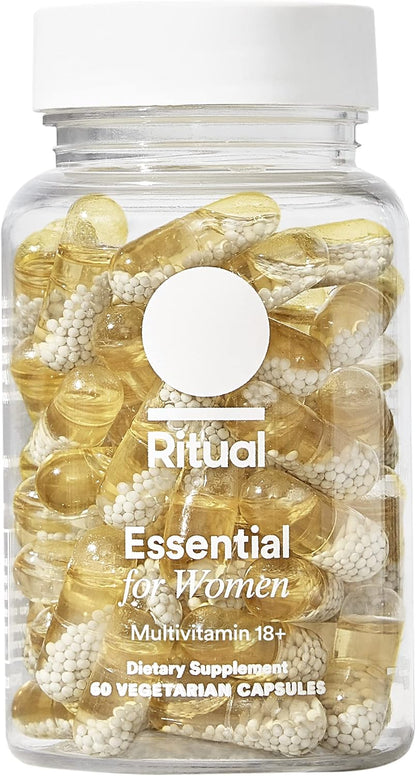 Ritual Women's 18+ Daily Multivitamin – 9 Key Nutrients – 60 Capsules (30 Servings)