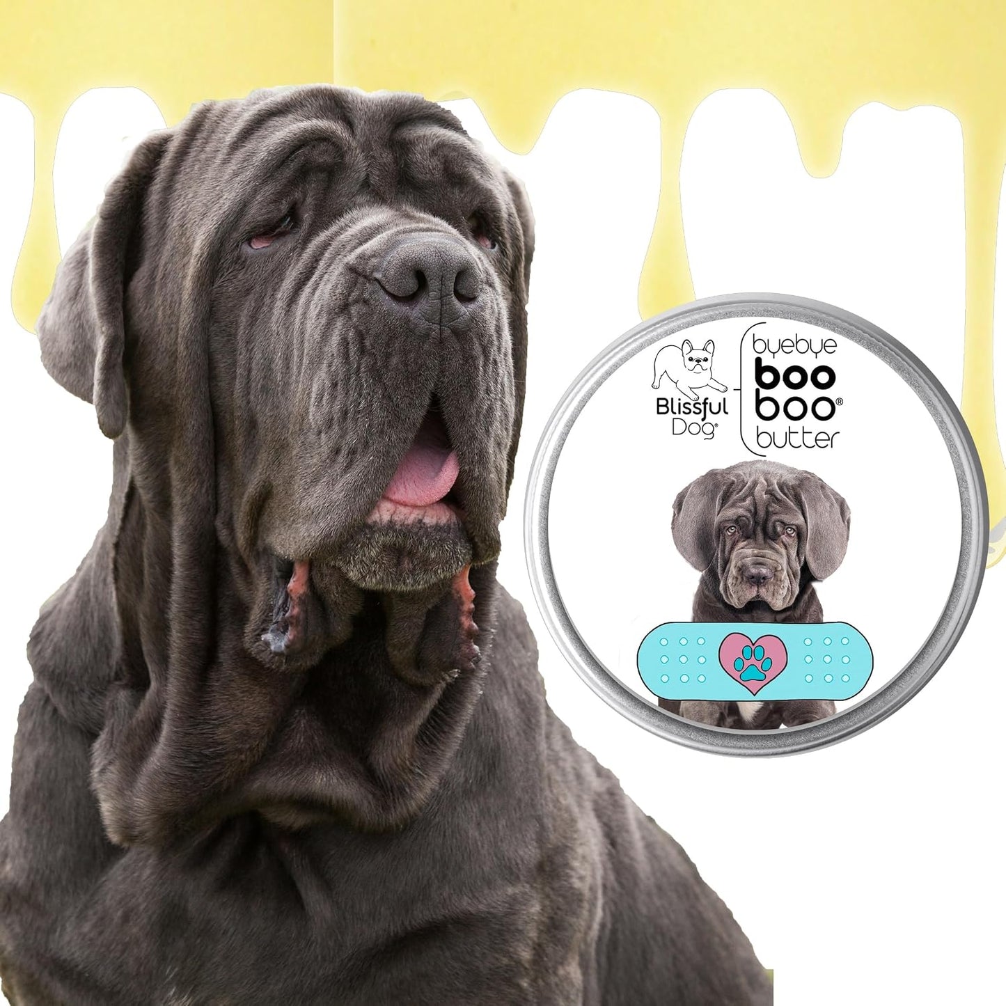 The Blissful Dog 227g Tin Neapolitan Mastiff Booboo Butter - görsel 2
