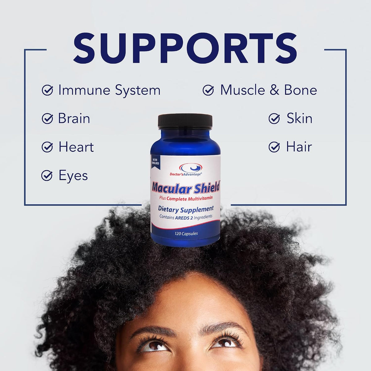 Doctor’s Advantage Macular Shield Eye Vitamins Plus Multivitamin – 120 Capsules, 30-Day Supply - görsel 3
