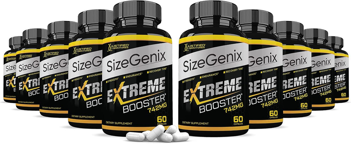 (10-Pack) Sizegenix 742mg All-Natural Advanced Men's Health Formula 600 Capsules - görsel 1