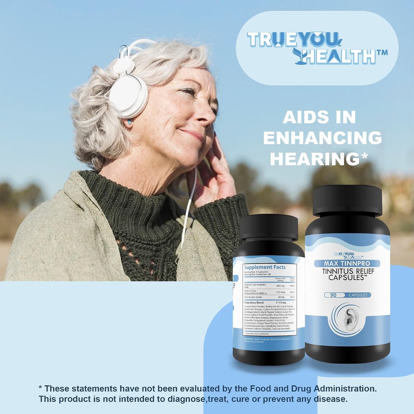 Max Tinnpro Tinnitus Relief Capsules - Ear Health Supplement for Ringing in the Ears - görsel 5