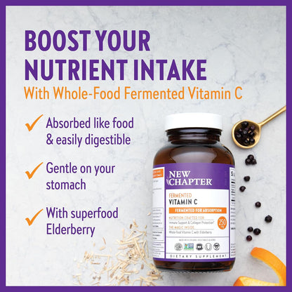 New Chapter Fermented Vitamin C, 30 Tablets