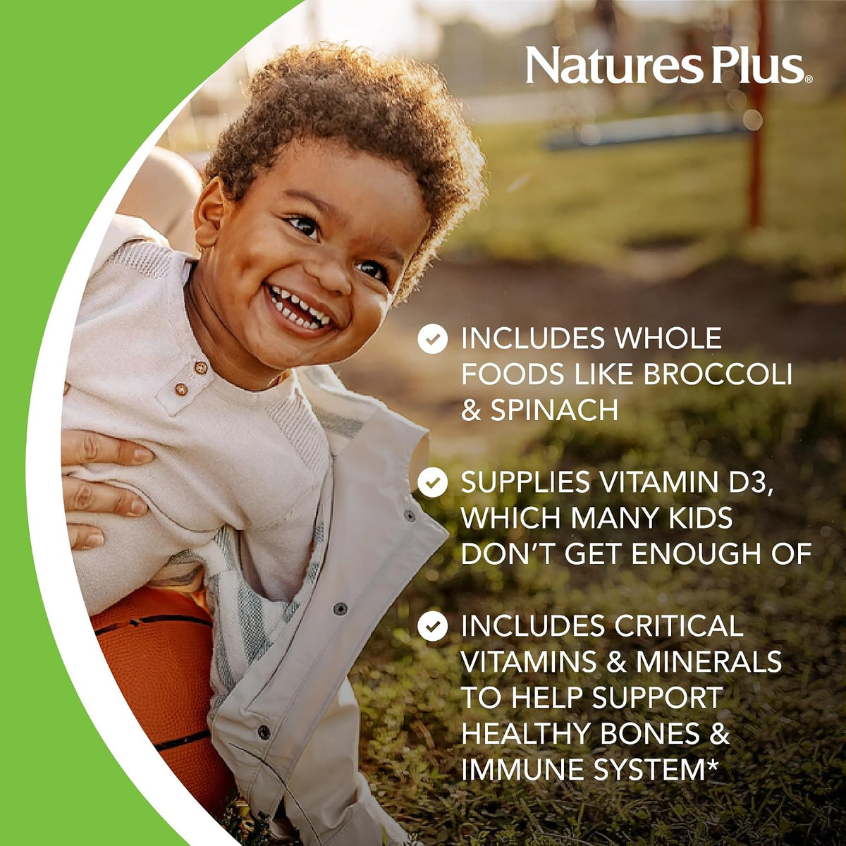NaturesPlus Animal Parade Children's Chewable Multivitamin - Orange Flavour - 90 Animal-Shaped Tablets - görsel 4