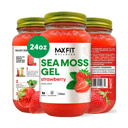 Sea Moss Gel Raw - Wildcrafted Gold Sea Moss Gel from Saint Lucia, 680 g (24 oz)