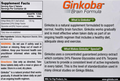 Pharmatron Ginsana Ginkoba Memory – 90 Tablets