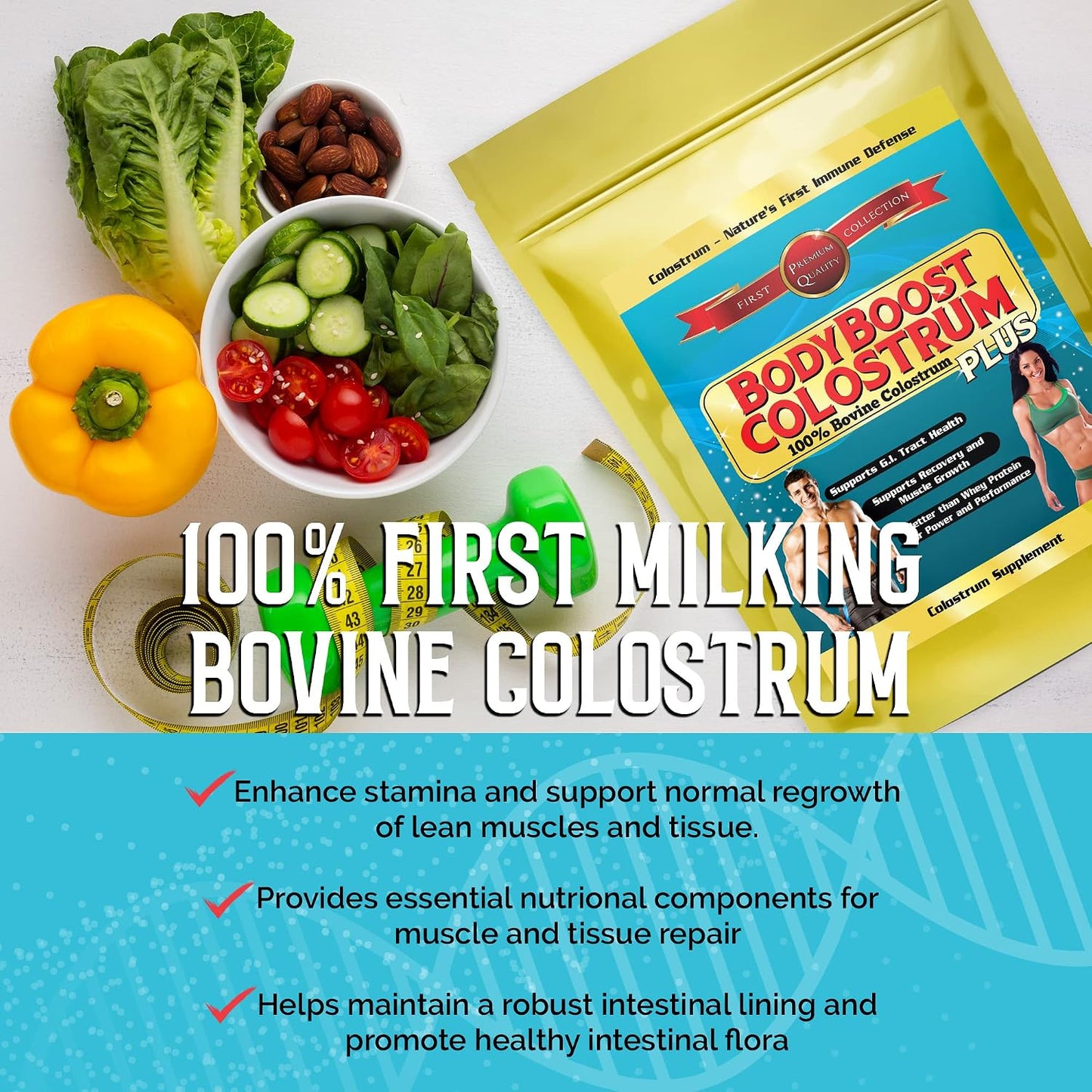 BodyBoost Colostrum Whole - 100% Bovine Colostrum Powder, 1 kg - görsel 5