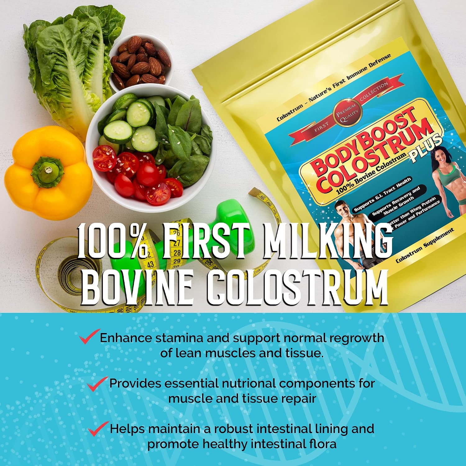 BodyBoost Colostrum Whole - 100% Bovine Colostrum Powder, 1 kg - görsel 5