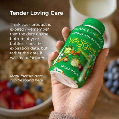 Balance of Nature Whole Health System: Whole Food Fruits, Vegetables & Fibre Supplements (30 Servings Each)