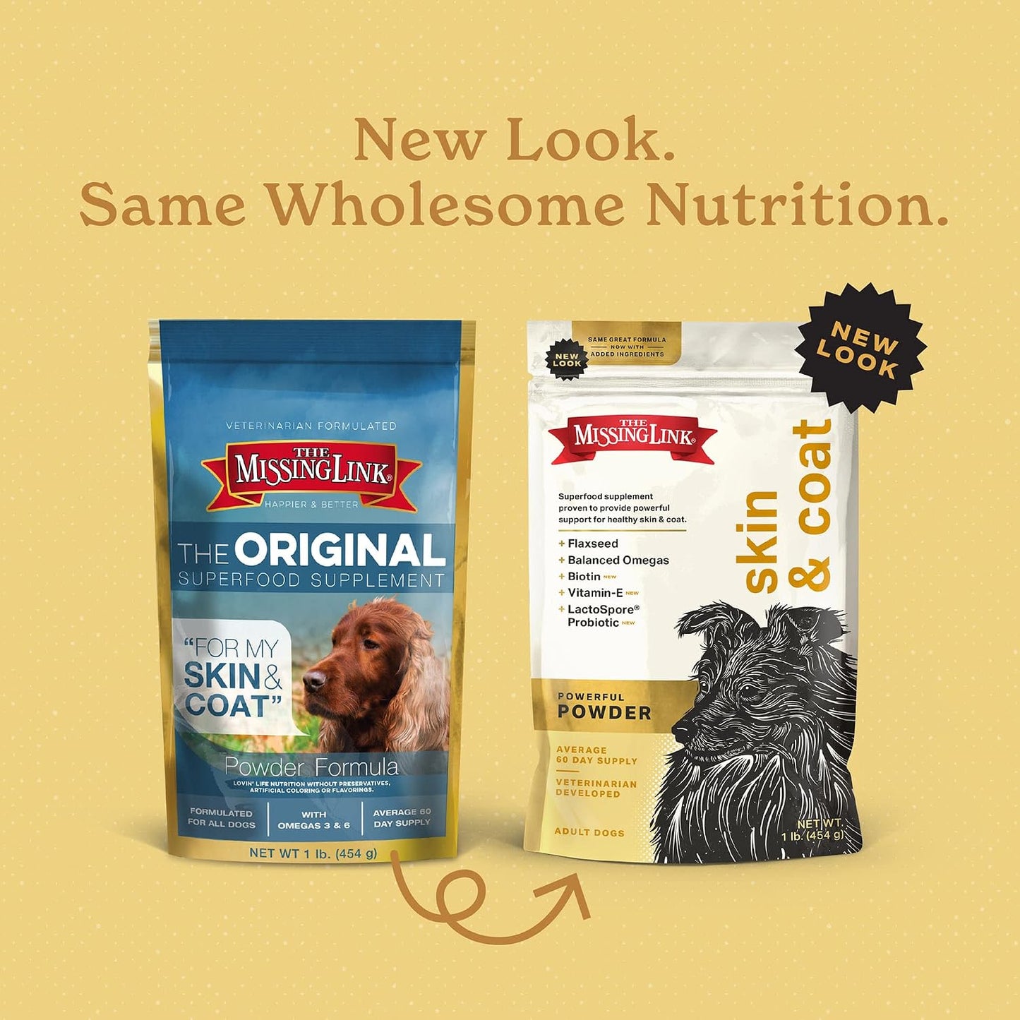 Missing Link Ultimate Skin and Coat Dog Supplement, 1 Pound each (Pack of 3) - görsel 2