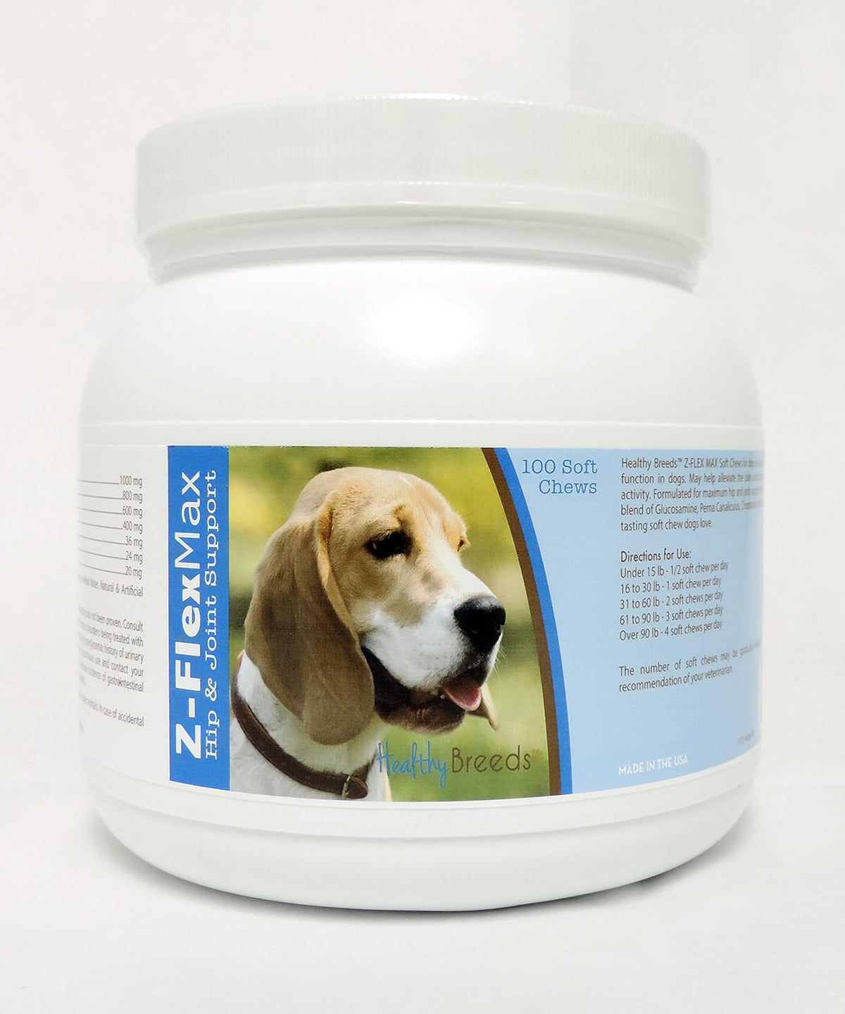 Healthy Breeds Australian Cattle Dog Z-Flex Max Hip & Joint Soft Chews 100 Count - görsel 4