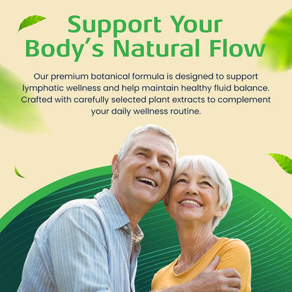 Lymph Saviour Plant-Based Lymphatic Support Supplement | Red Clover, Horse Chestnut & Burdock Root | Non-GM, 30-Day Supply