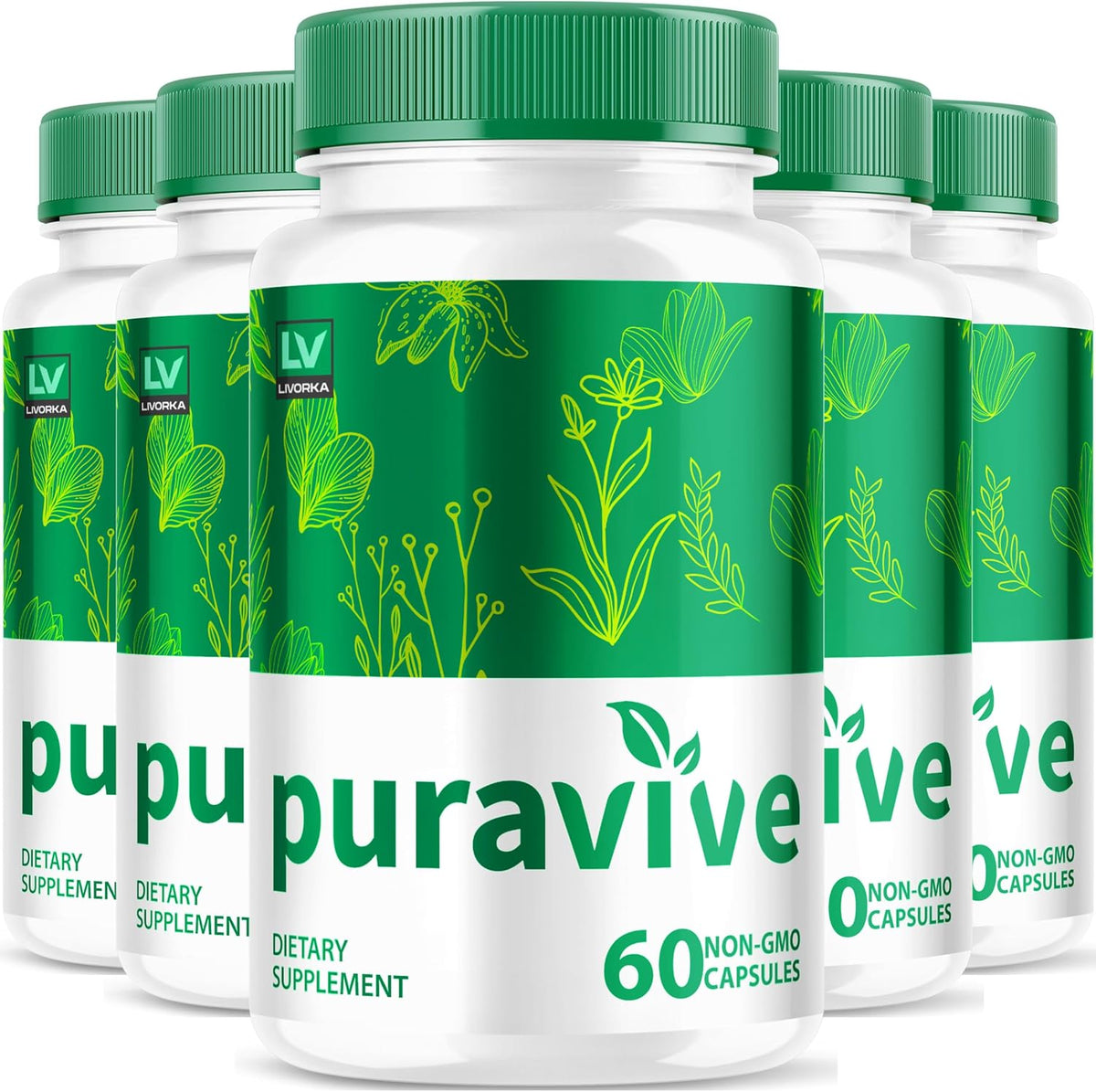 Puravive Weight Loss Capsules (5 Pack, 300 Capsules) - görsel 1