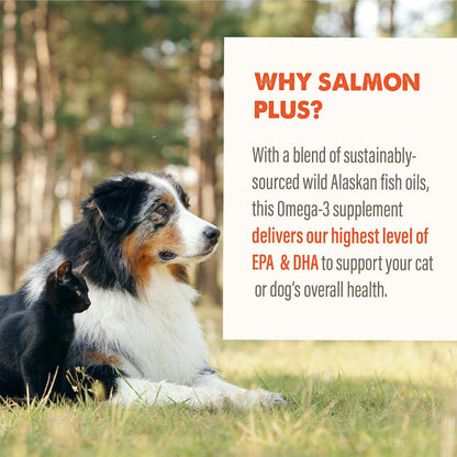 Grizzly Salmon Plus Omega 3-6-9 Liquid Food Supplement for Dogs and Cats, 118 ml Bottle