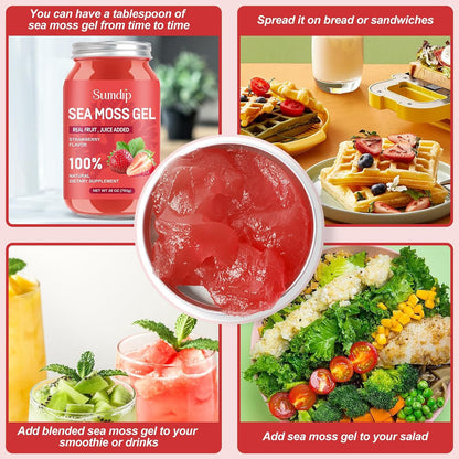 SumDIP Strawberry Sea Moss Gel, 28 oz (794 g)