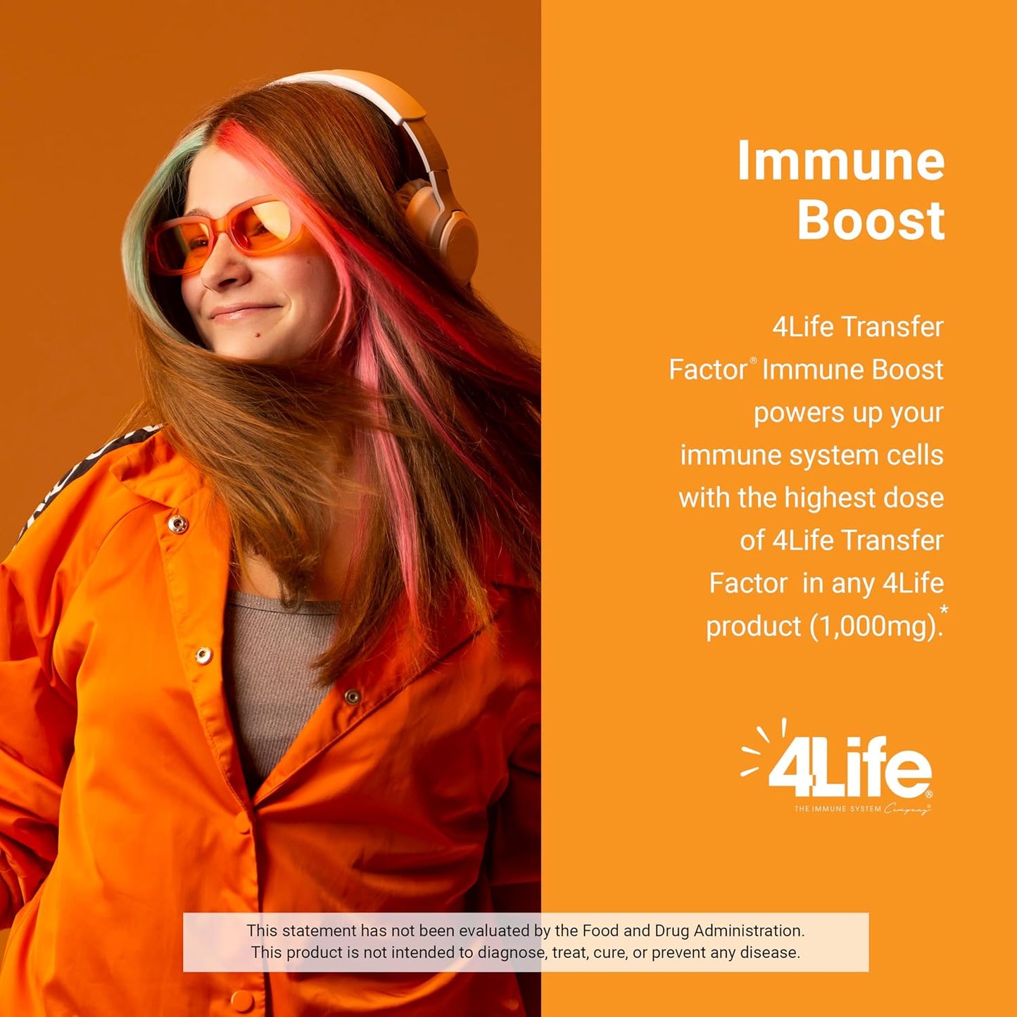 4Life Transfer Factor Immune Boost Orange Drink Mix – 5 Stick Packs - görsel 4