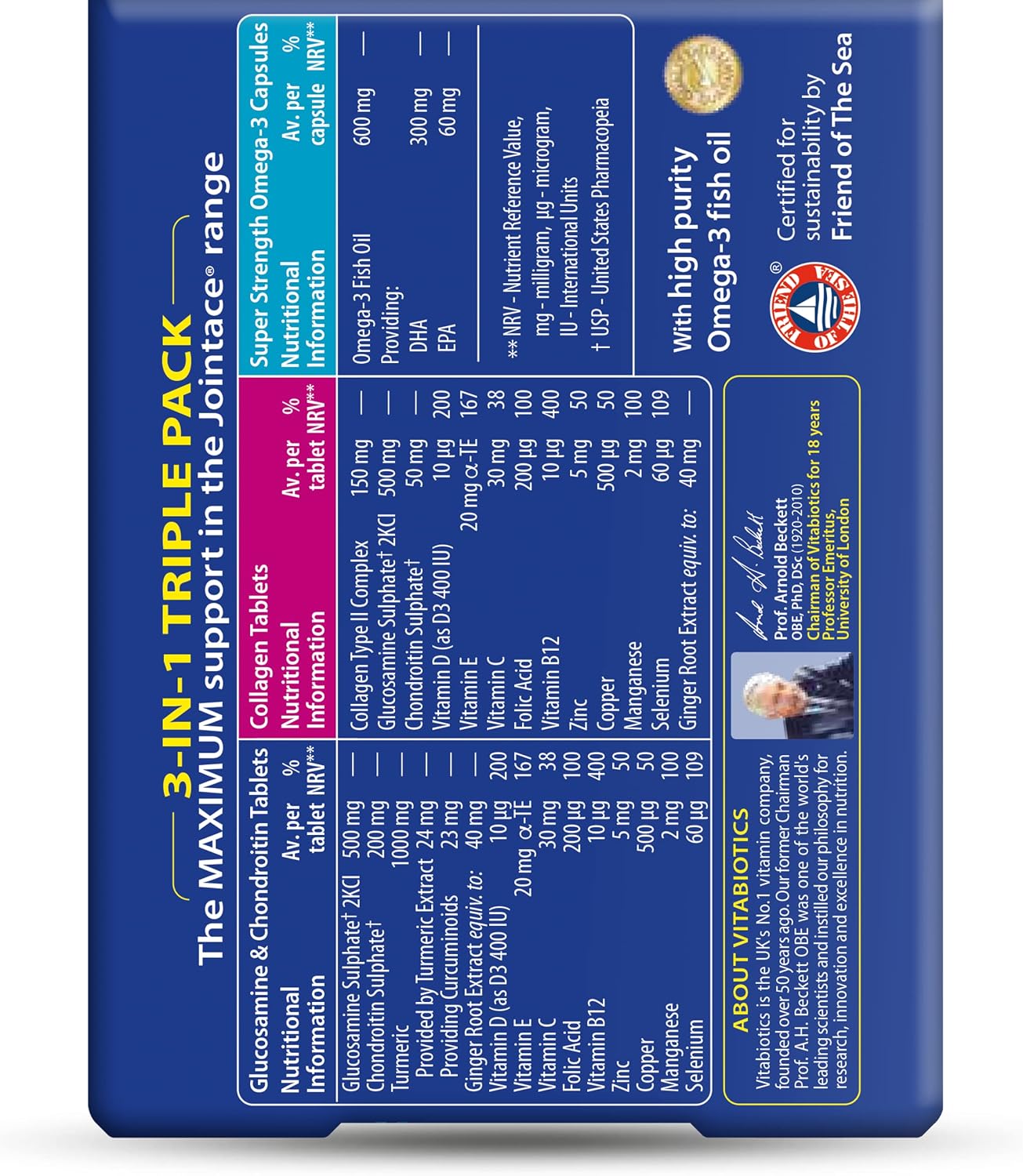 Vitabiotics Jointace Max Tablets - 84 Tablets - görsel 2