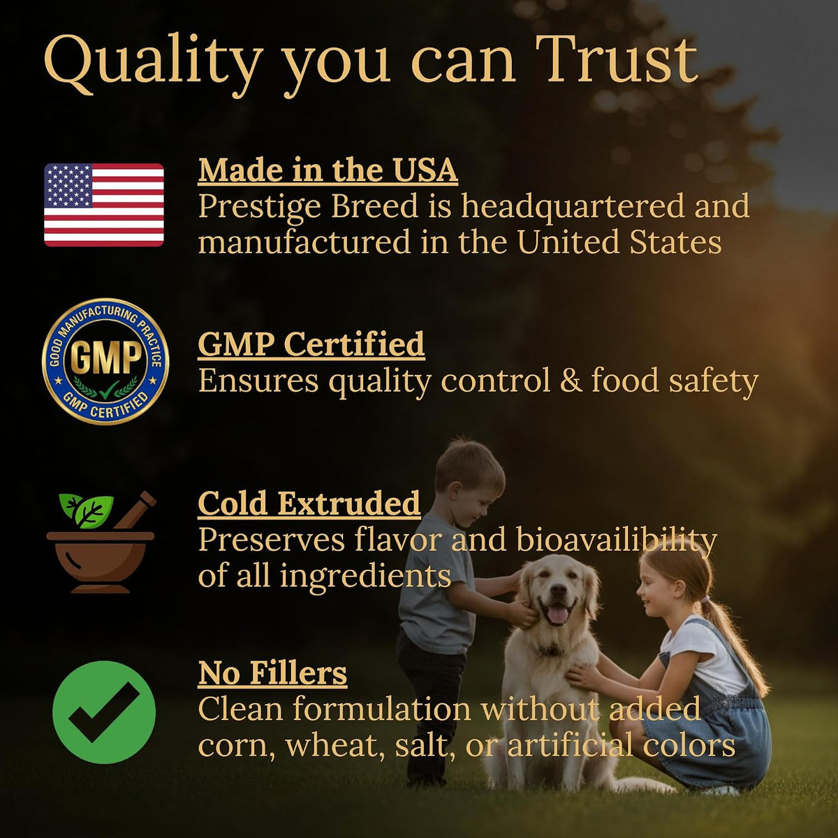 Prestige Breed Multivitamins for Golden Retrievers, Balanced Nutrition, 90 Count, Made in the USA with Real Bacon - görsel 3