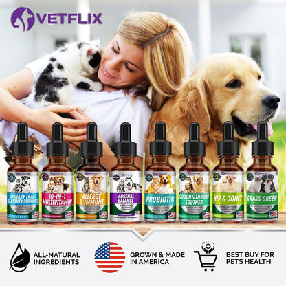 Adrenal Support Liquid Supplement for Dogs, Cats, Puppies and Kittens, 60 ml