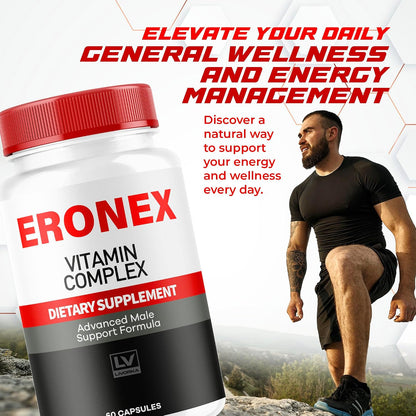 Eronex Vitamin Complex Capsules - All-Natural Supplement, 60 Capsules (2 Month Supply)