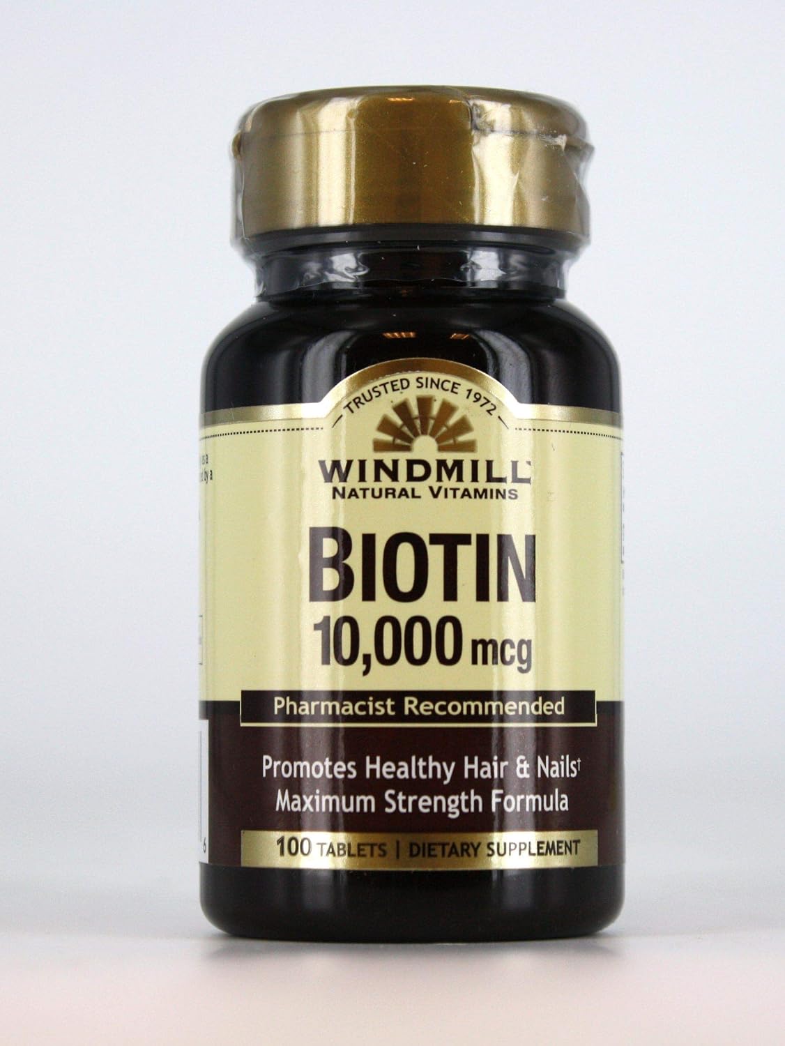 Windmill Biotin 10,000 mcg – 100 Tablets - görsel 1