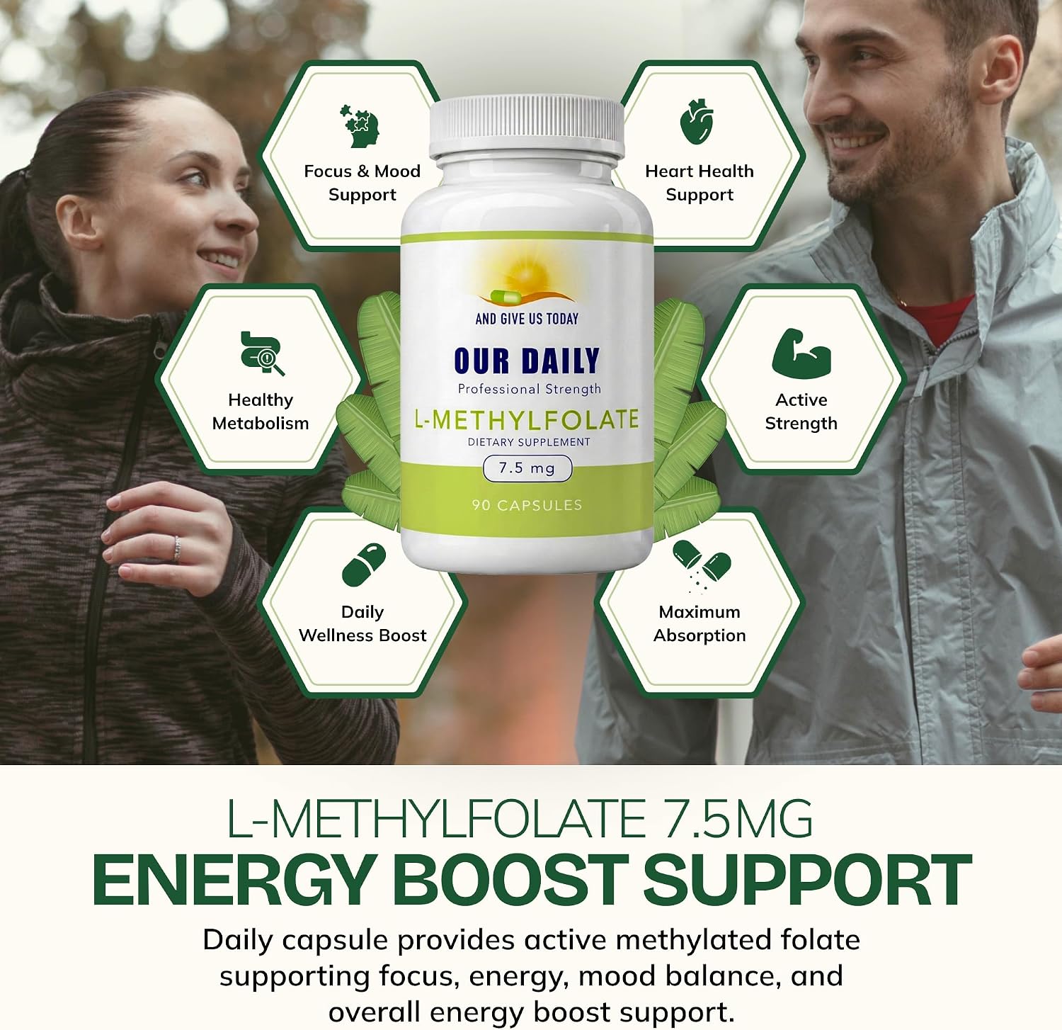 Our Daily Vites L-Methylfolate 7.5 mg – Active 5-MTHF Food Supplement – 90 Capsules - görsel 4