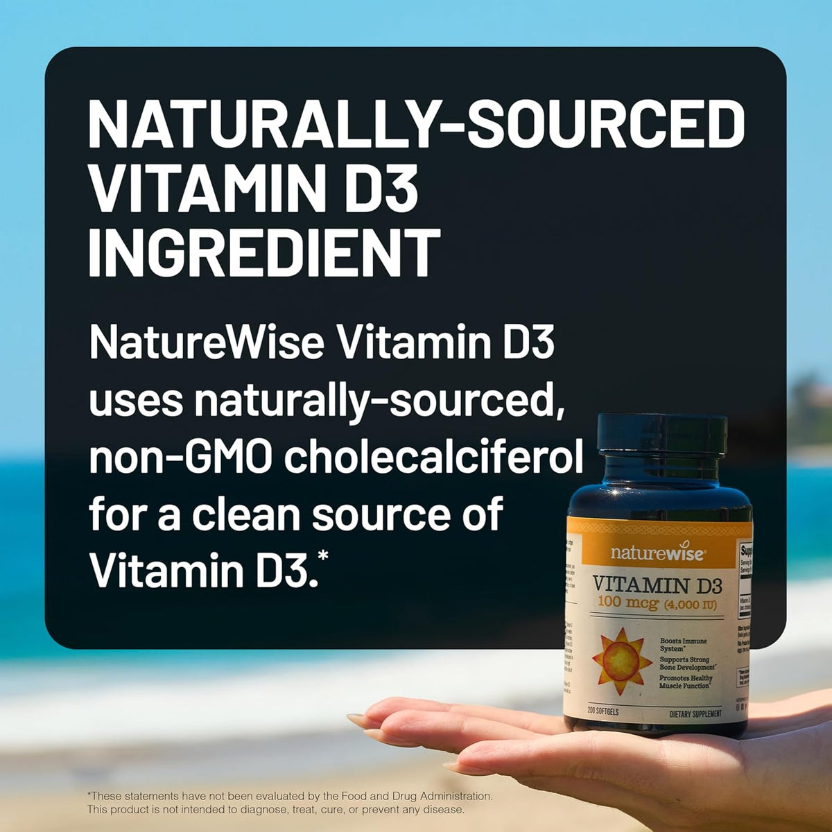 NatureWise Vitamin D3 4000 IU (100 µg) – 90 Mini Softgels – Immune, Bone & Muscle Support - görsel 4