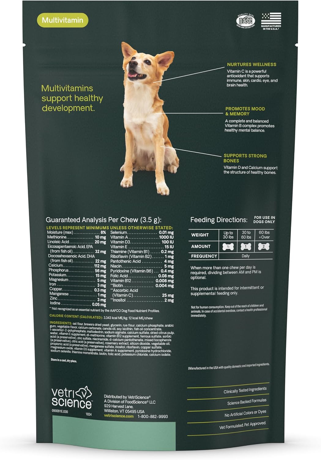 VetriScience Canine Plus Daily Multivitamin – Vitamins A, C, and E – These antioxidants may help support the – Image 6