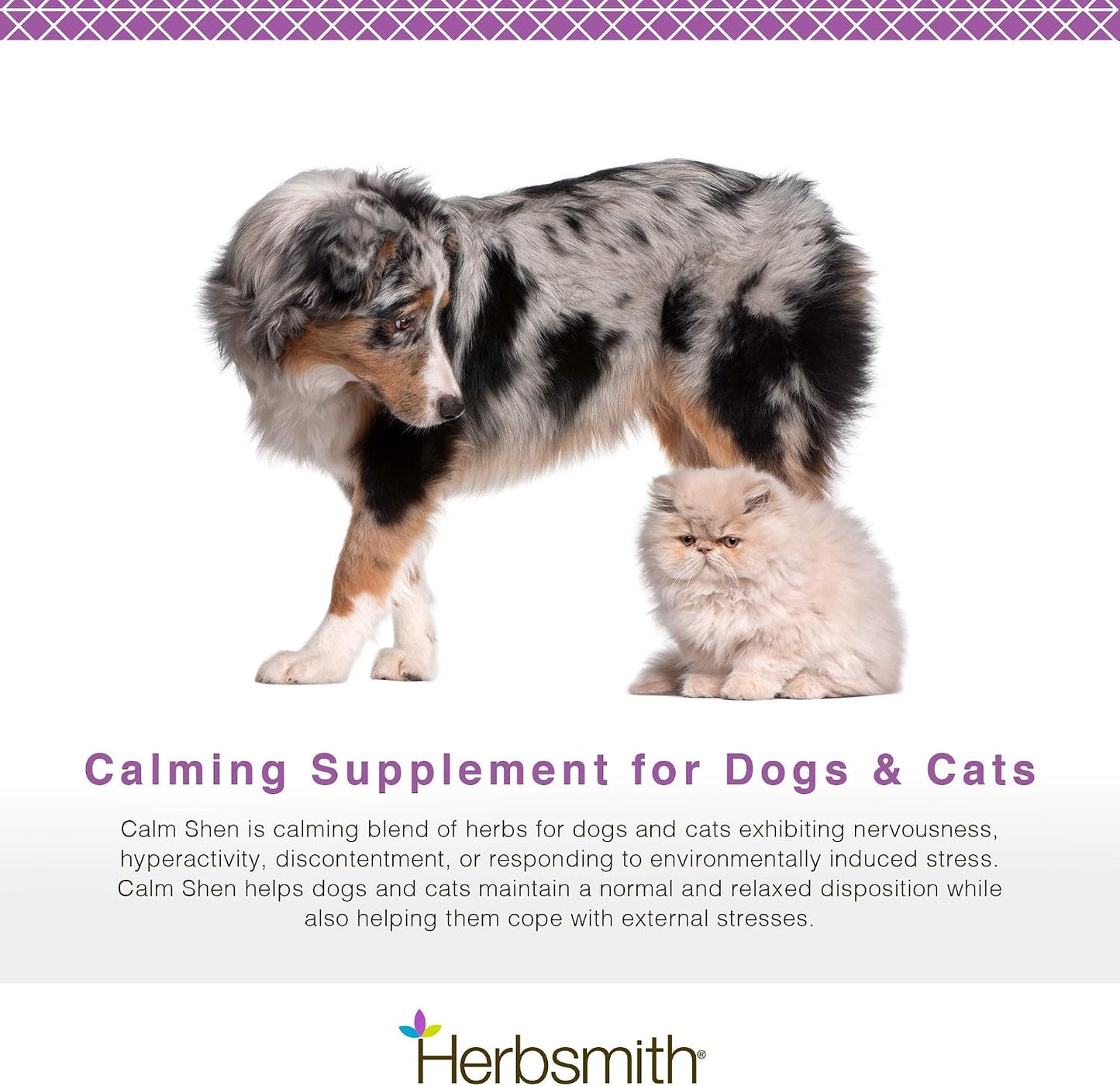Herbsmith Calm Shen – Herbal Blend for Dogs & Cats – Calming Supplement – 500g Powder - görsel 2