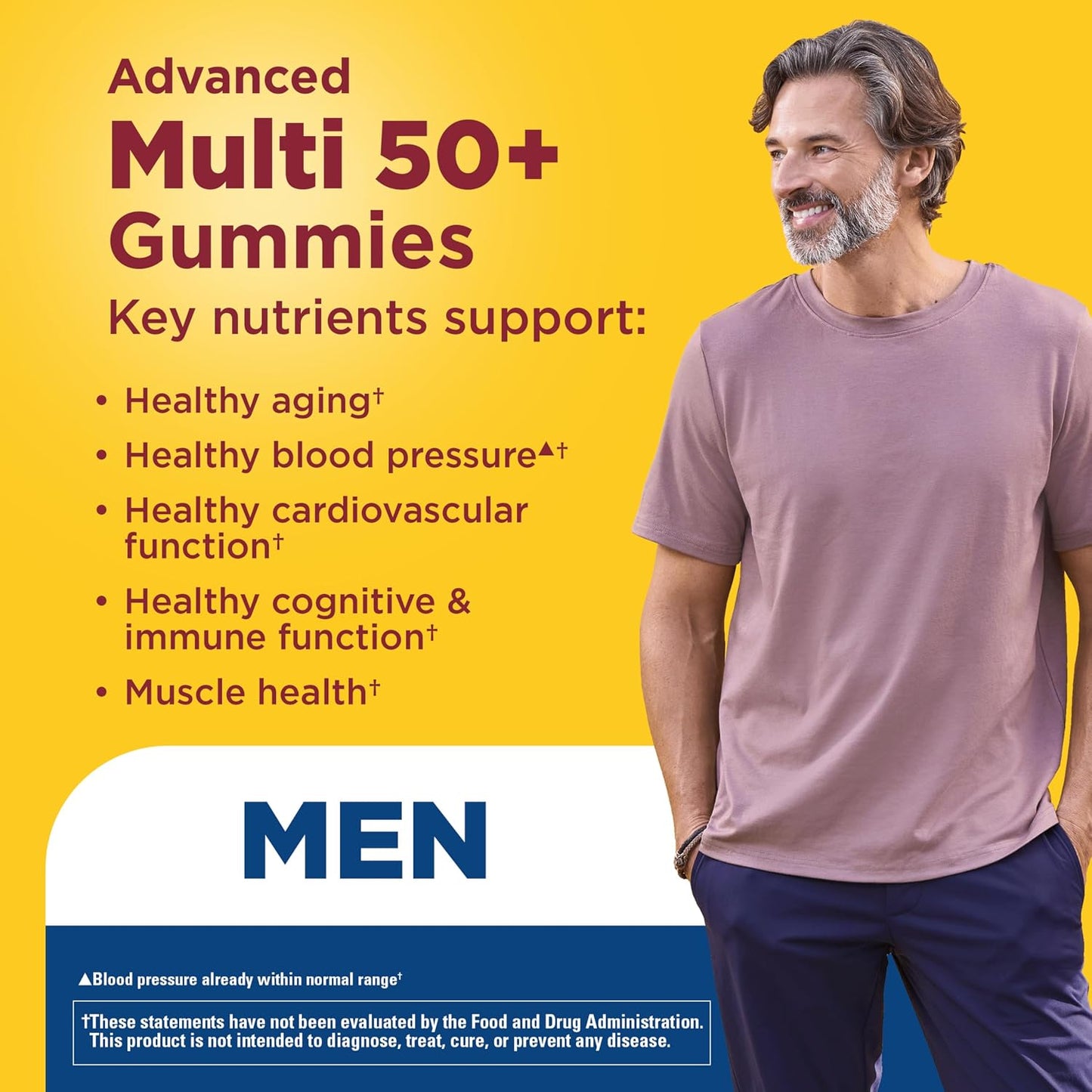 Nature Made Advanced Multivitamin Gummies 50+ for Him - görsel 2
