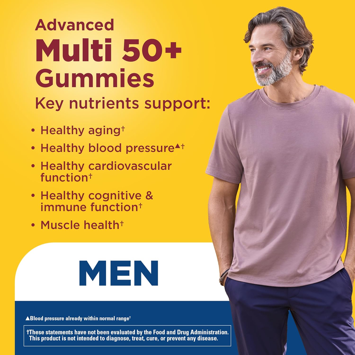 Nature Made Advanced Multivitamin Gummies 50+ for Him - görsel 2