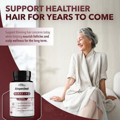 Real Science Alopecinol - Hair Supplement for Thinning Hair & Scalp Support