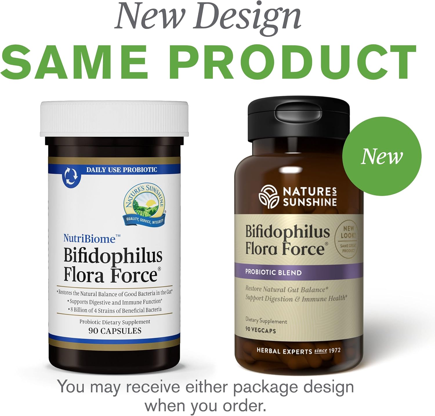 Nature's Sunshine Bifidophilus Flora Force - 90 Capsules - görsel 6