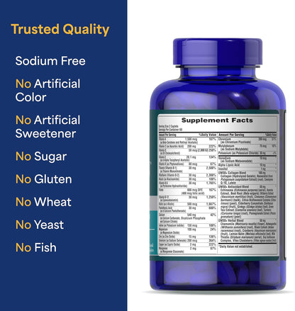 Puritan's Pride Ultra Woman 50 Plus High Potency Time Release Daily Multivitamin with Zinc, 120 Tablets (2 Months Supply)