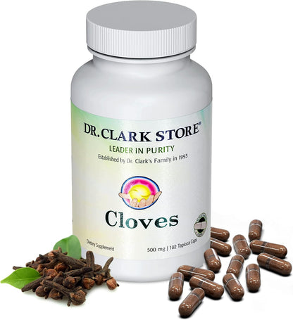 Dr Clark Store Cloves Supplement 500mg - 102 Tapioca Capsules