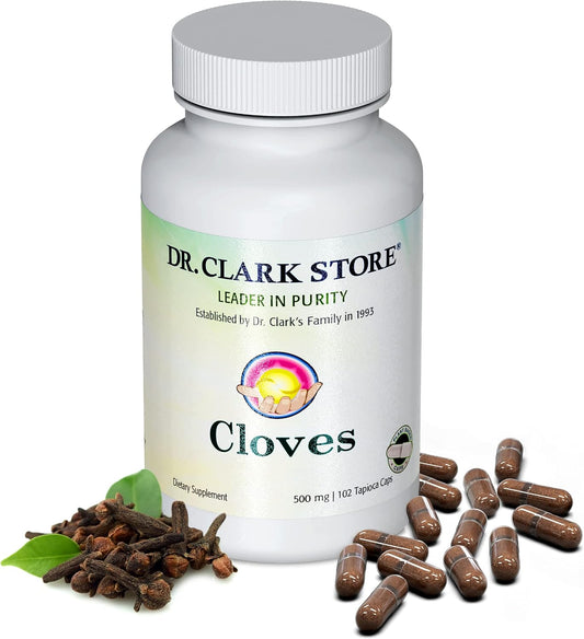 Dr Clark Store Cloves Supplement 500mg - 102 Tapioca Capsules