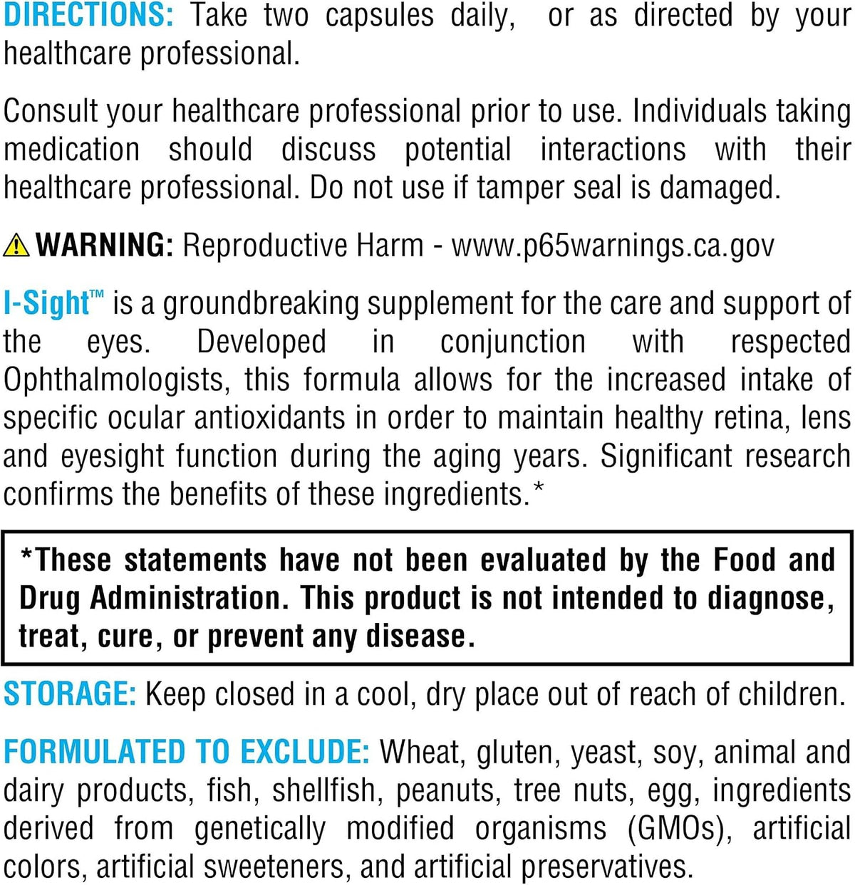 XYMOGEN I-Sight - Eye Health & Vision Support - Antioxidant Nutrient Formula - Contributes to Macula, Retina & Lens Health - Vegetarian, Gluten-Free & Dairy-Free - 60 Capsules - görsel 6