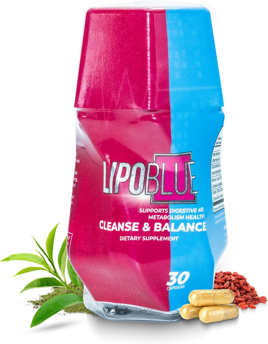 Natural Supplement for Wellbeing Support - 30 Day Supply, Convenient Once Daily Capsule - LIPOBLUE
