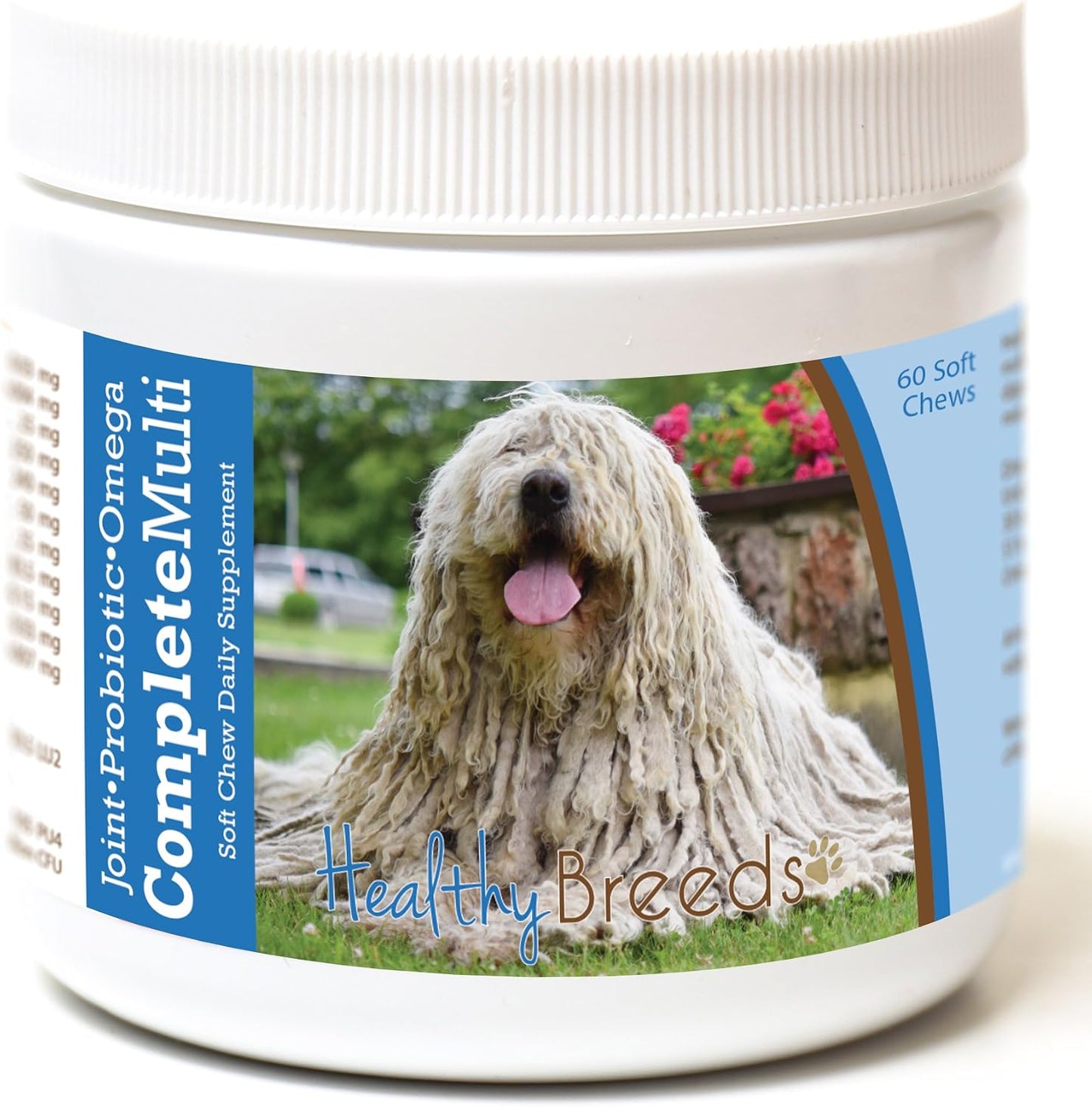 Healthy Breeds Komondorok All in One Multivitamin - Complete with Probiotics, Glucosamine, Chondroitin & Omegas - 60 Soft Chewy Treats - görsel 1