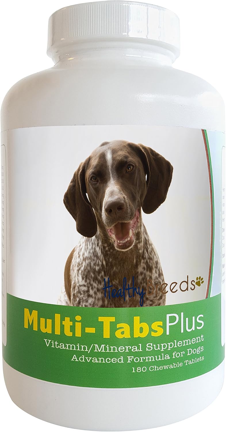 Healthy Breeds German Shorthaired Pointer Multi-Tabs Plus Chewable Tablets, 180 Count - görsel 2
