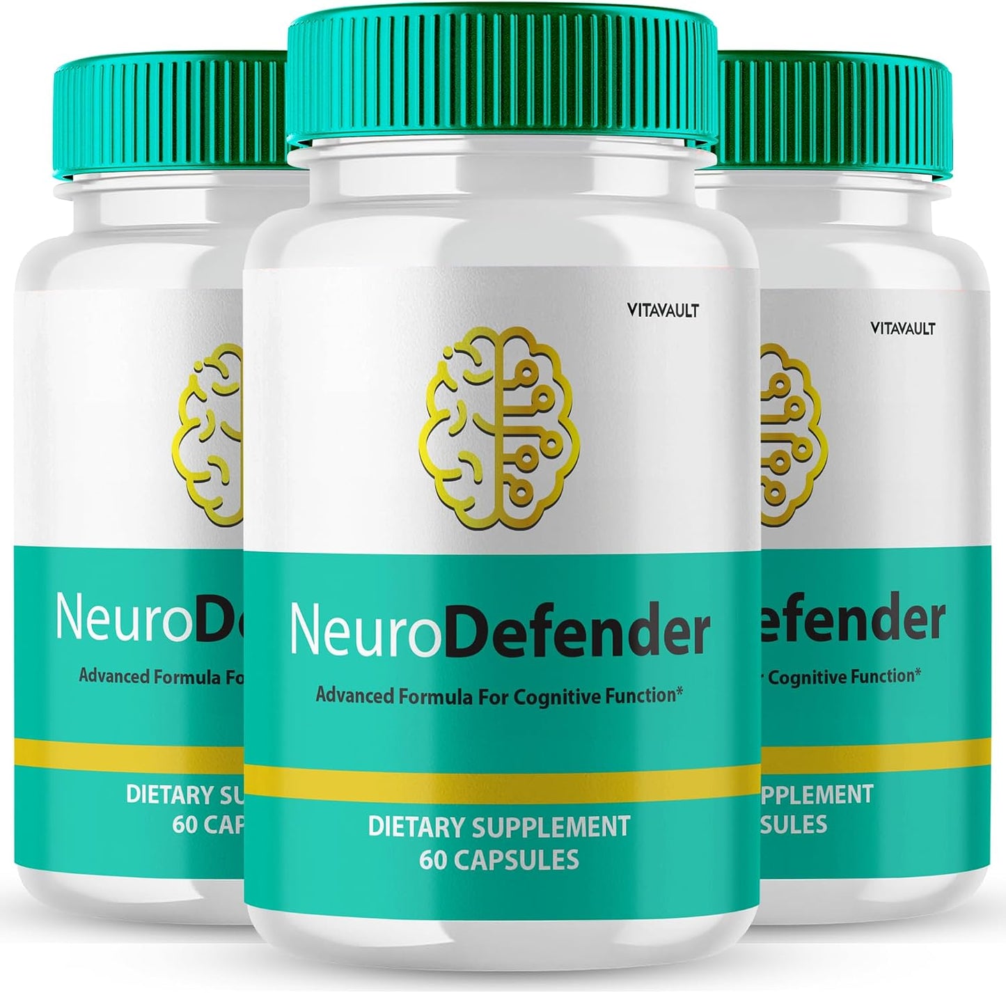 Neuro Defender Brain Supplements for Memory and Focus Capsules – 3 Pack - görsel 1