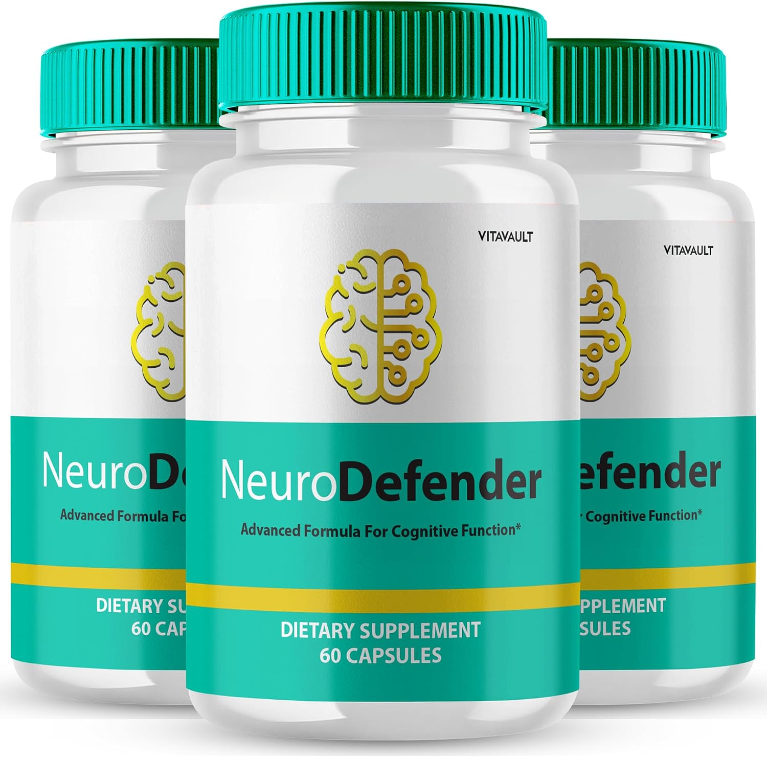 Neuro Defender Brain Supplements for Memory and Focus Capsules – 3 Pack - görsel 1