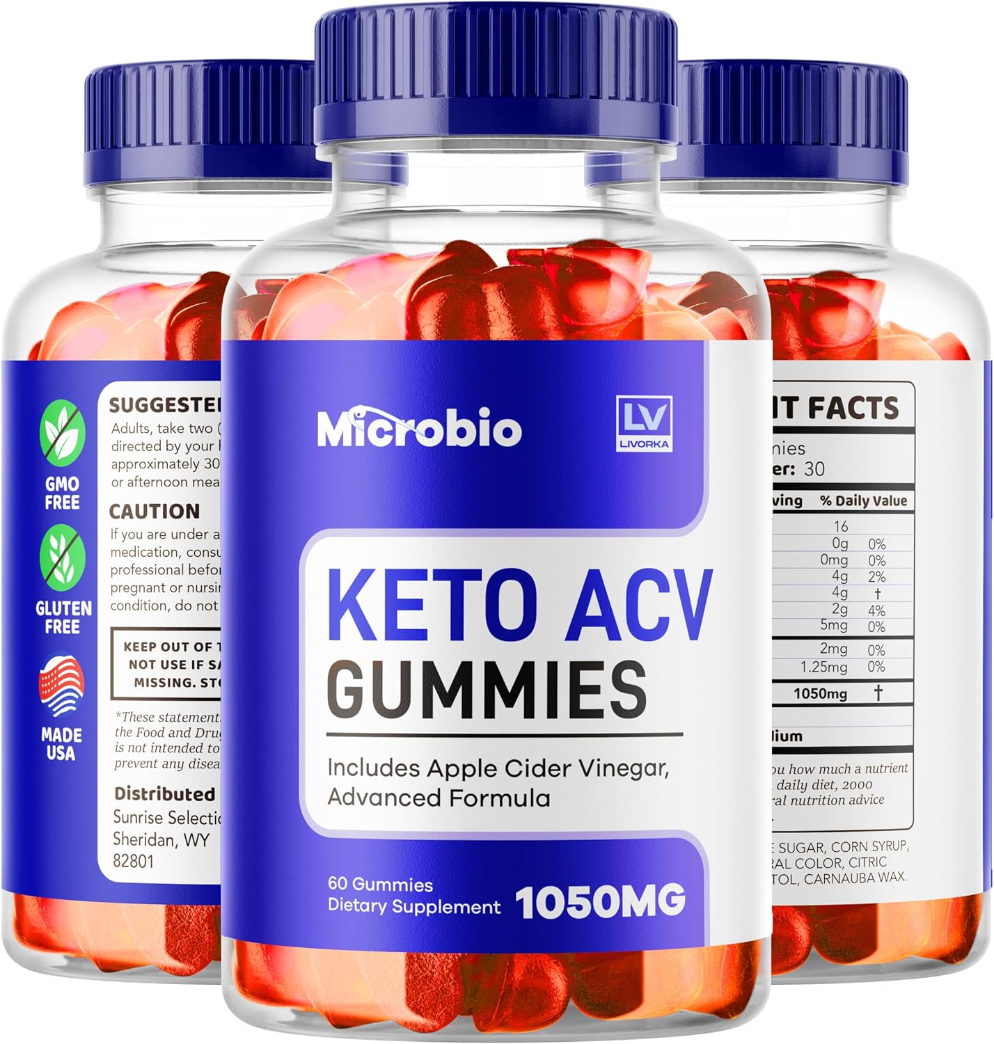 Microbio Keto ACV Gummies - 60 Gummies - görsel 7
