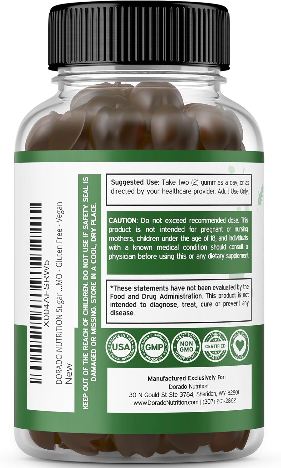 Fruit and Veg Supplement Gummies (120 Count) - Sugar-Free Superfood Blend for Adults - görsel 5